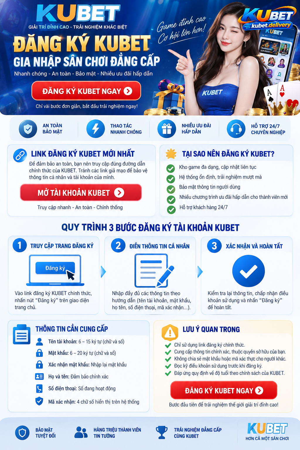 Đăng ký Kubet đơn giản nhất, chi tiết từng bước dễ dàng