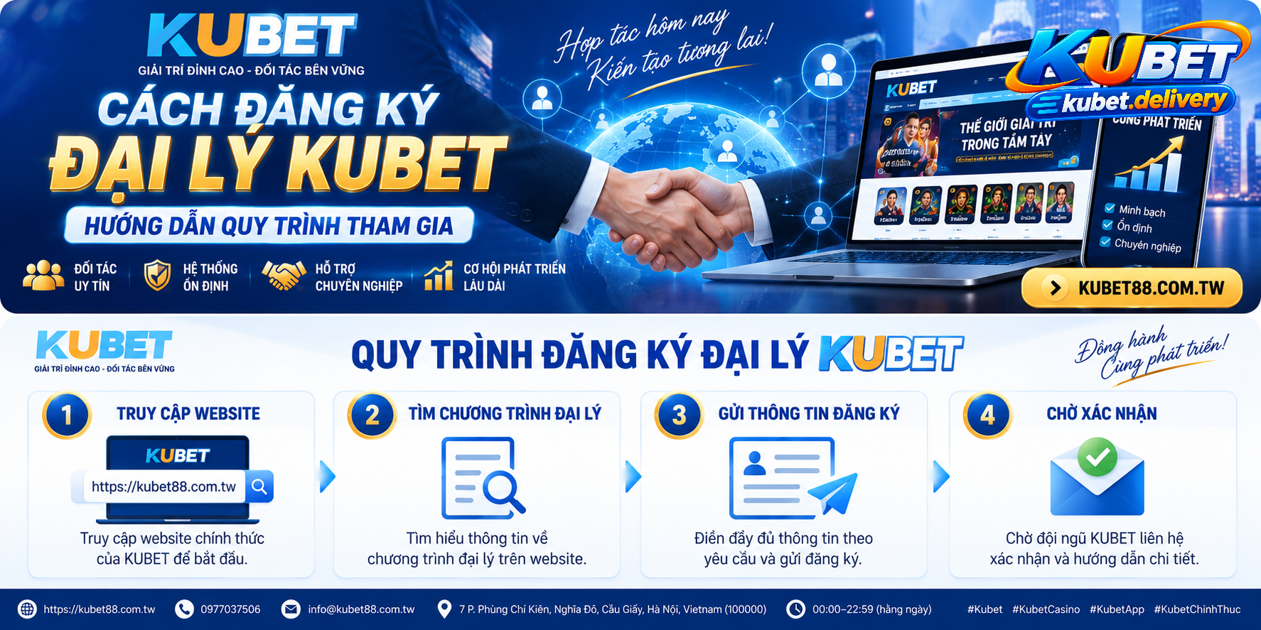 Cách Đăng Ký Đại Lý KUBET – Hướng Dẫn Quy Trình Chi Tiết